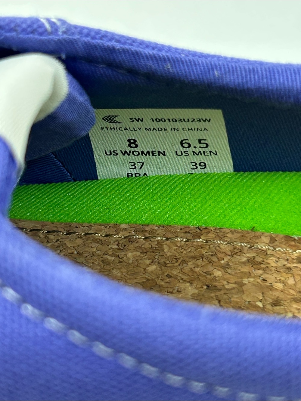 Cariuma Oca Low Pantone Very Peri Low-Top Canvas Sneaker Size 8 NEW - Picture 10 of 10